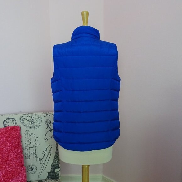 NWT! Michael Kors Blue Women's Puffer Vest XS - Picture 7 of 15